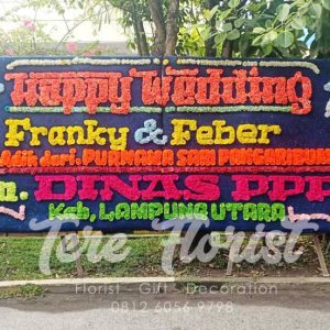 papan bunga pernikahan medan