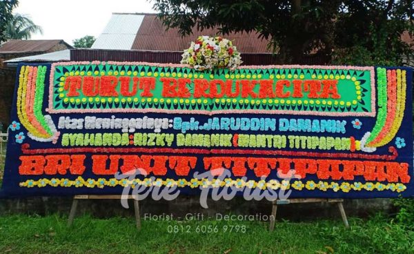Papan Bunga Gandeng 1 Mahkota Bunga Segar - Image 3