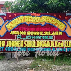 papan bunga turut berdukacita Medan