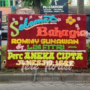 papan bunga single 1 papan