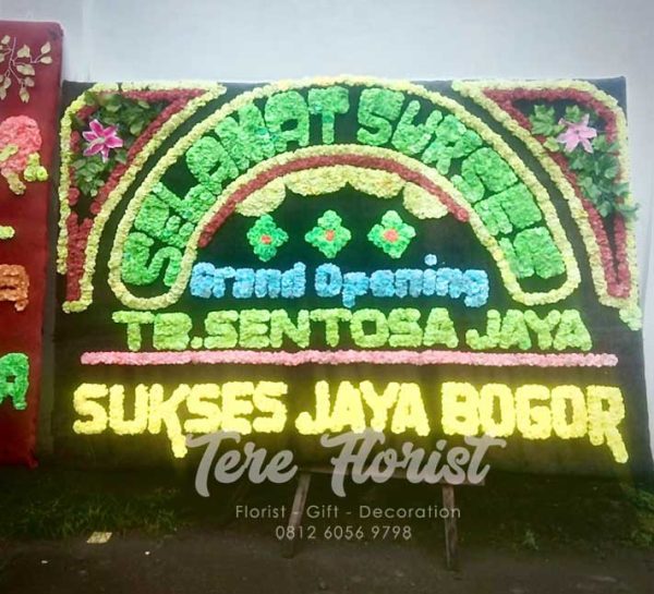 bunga papan single 1 papan