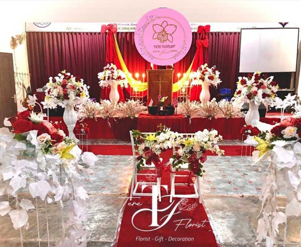 jasa dekorasi pemberkatan pernikahan di gereja