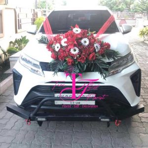 sewa bunga hias mobil pengantin