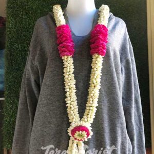 kalung bunga melati untuk penyambutan tamu