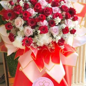 standing flower grand opening