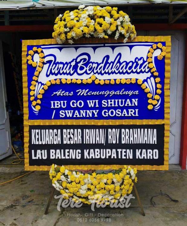 papan bunga model Jakarta ucapan turut berdukacita