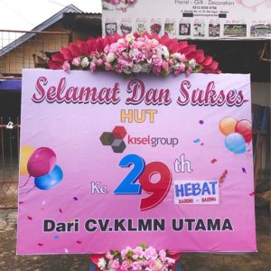 Papan Bunga Printing Selamat dan Sukses - 002