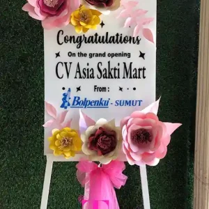 Bunga Papan Akrilik Congratulations Grand Opening