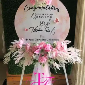 Papan Bunga Akrilik Congratulations Grand Opening