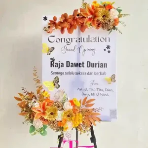 Bunga Papan Akrilik Congratulation Grand Opening