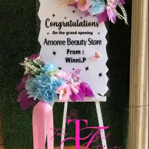 Bunga Papan Akrilik Congratulations Grand Opening