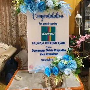 Papan Bunga Akrilik Congratulations Grand Opening