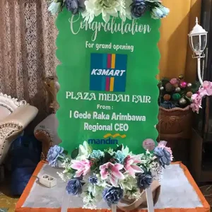 Papan Bunga Akrilik Congratulations Grand Opening