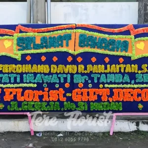 Papan Bunga Gandeng Selamat Berbahagia