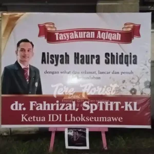Papan Bunga Printing Aqiqah