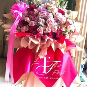 Standing Flower Selamat Ulang Tahun Bunga Segar